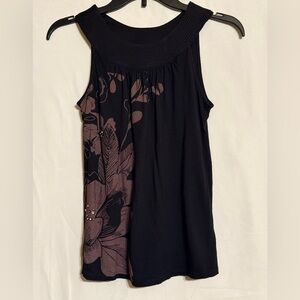 Express Floral Embellished Sleeveless Top Size XS